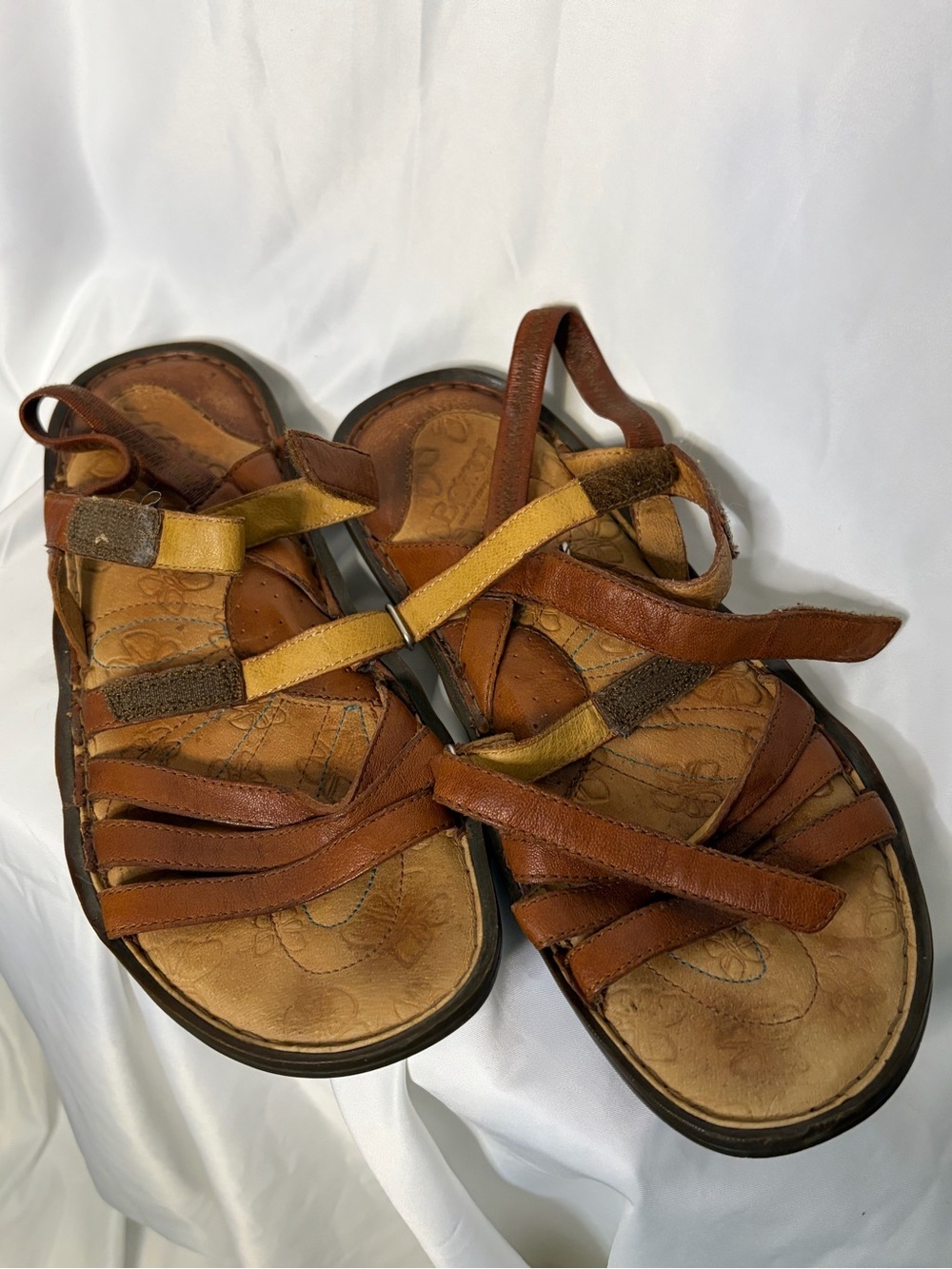 Born  Brown Leather strappy sandals​